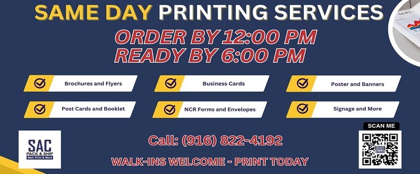 Same Day Printing Services
